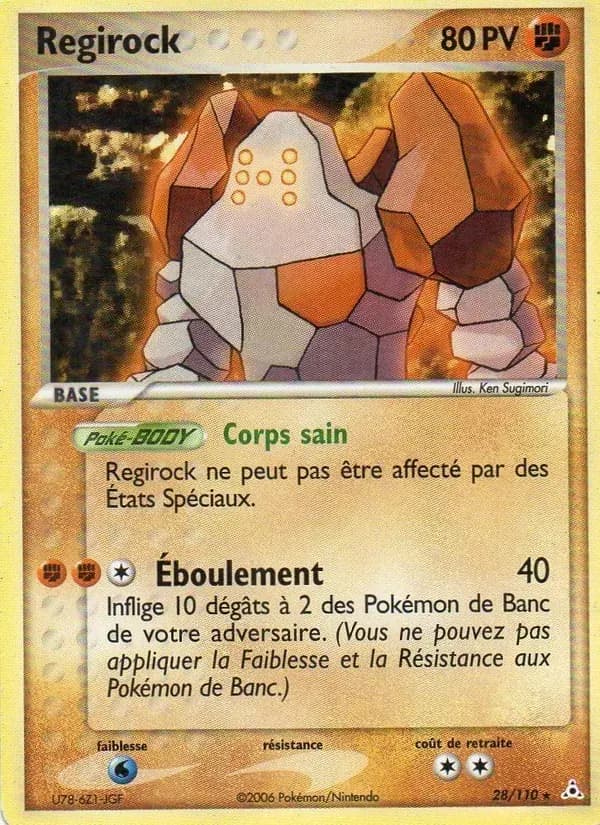 Regirock — EX Fantômes Holon 28 French Pokémon card
