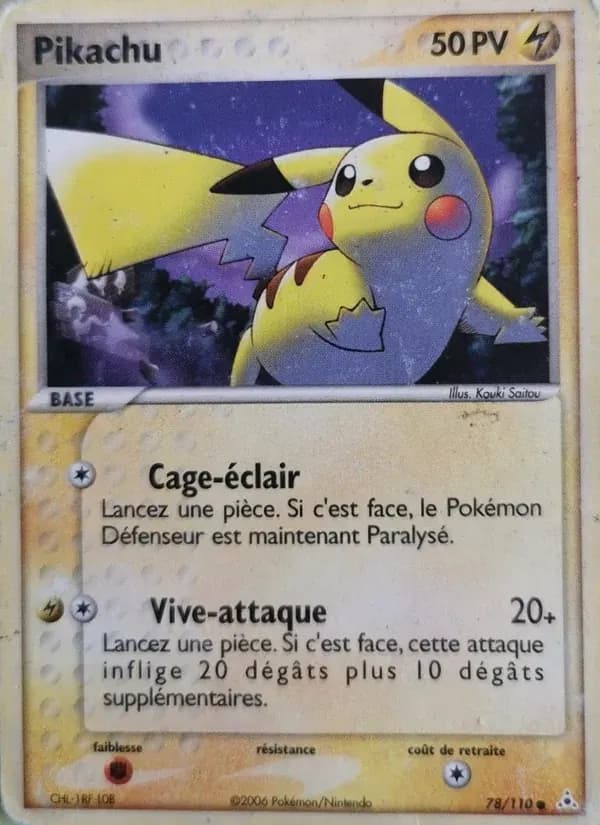 Pikachu — EX Fantômes Holon 78 French Pokémon card