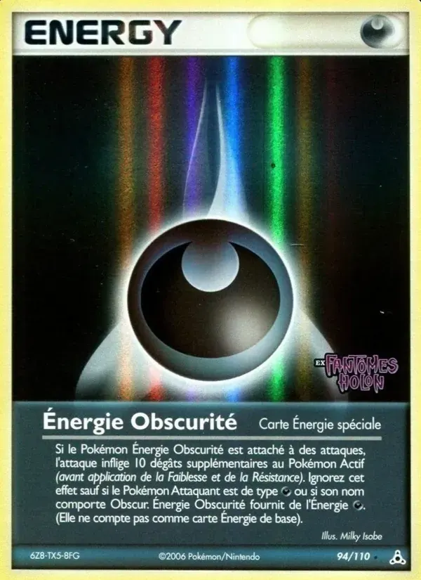 Énergie Obscurité — EX Fantômes Holon 94 French Pokémon card