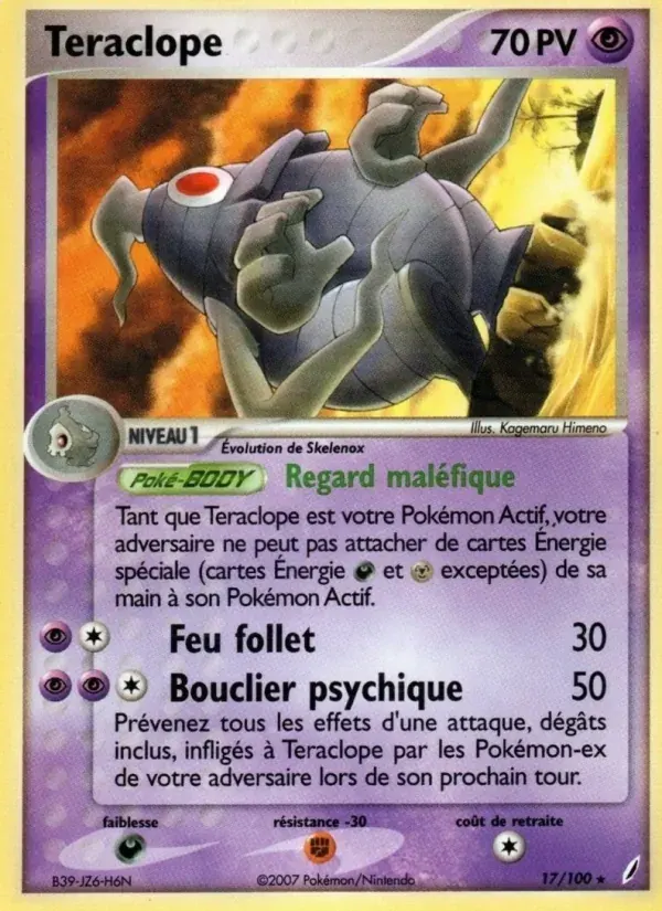 Téraclope — EX Gardiens de Cristal 17 French Pokémon card