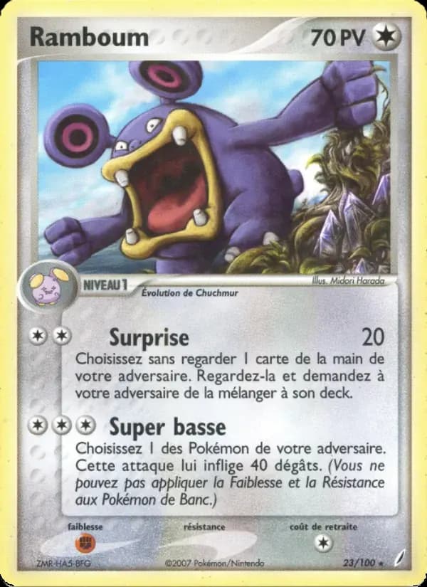 Ramboum — EX Gardiens de Cristal 23 French Pokémon card