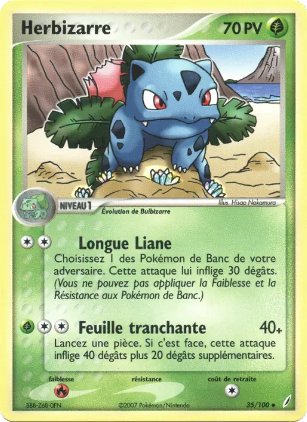 Herbizarre — EX Gardiens de Cristal 35 French Pokémon card