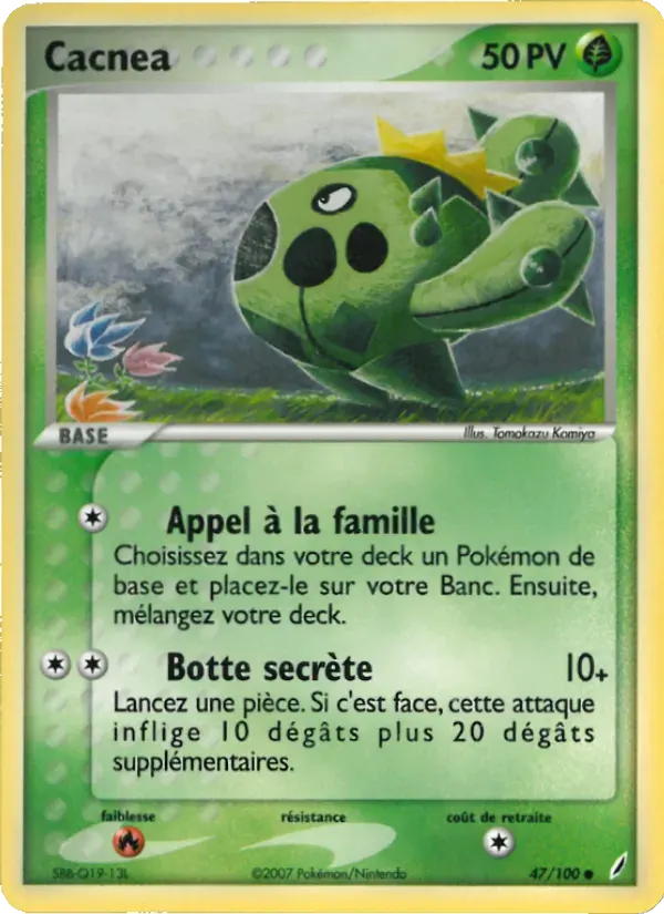 Cacnea — EX Gardiens de Cristal 47 French Pokémon card