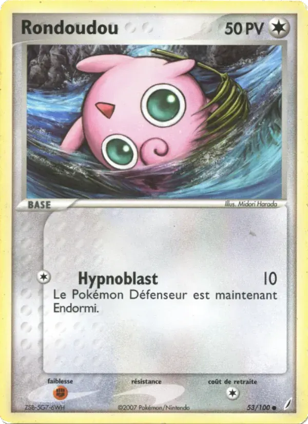 Rondoudou — EX Gardiens de Cristal 53 French Pokémon card