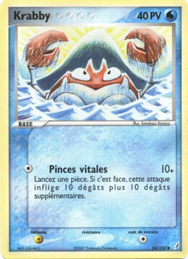Krabby — EX Gardiens de Cristal 54 French Pokémon card