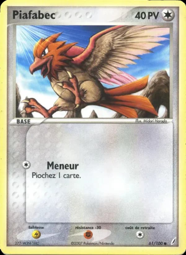 Piafabec — EX Gardiens de Cristal 61 French Pokémon card