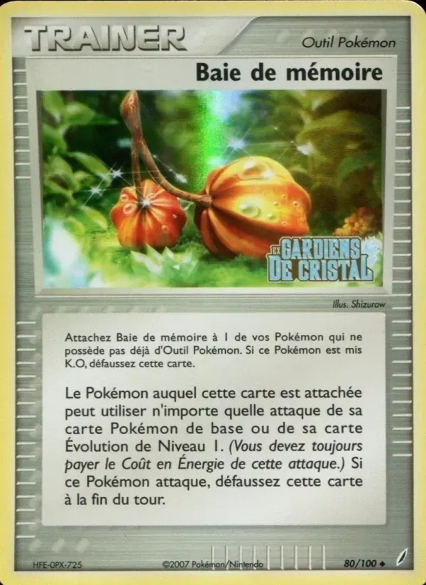 Baie de mémoire — EX Gardiens de Cristal 80 French Pokémon card