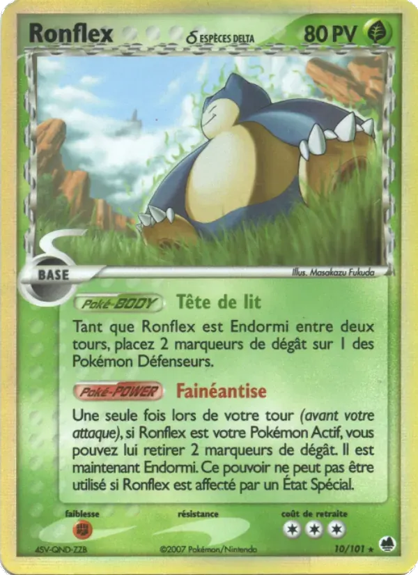 Ronflex δ — EX Île des Dragons 10 French Pokémon card