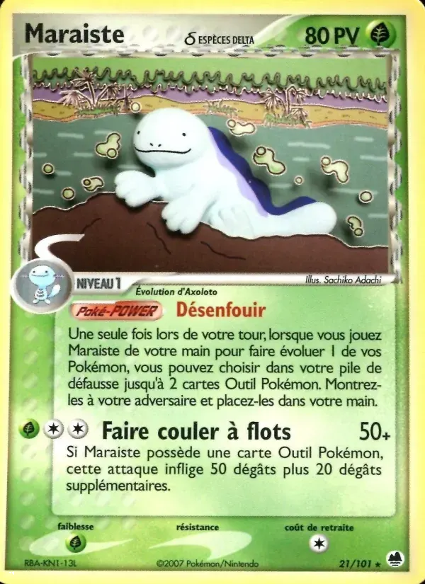 Maraiste δ — EX Île des Dragons 21 French Pokémon card