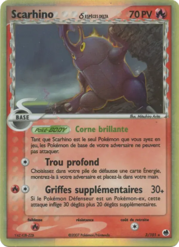 Scarhino δ — EX Île des Dragons 3 French Pokémon card