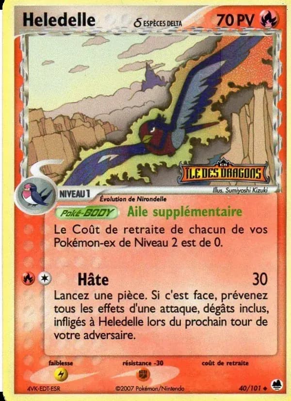 Heledelle δ — EX Île des Dragons 40 French Pokémon card