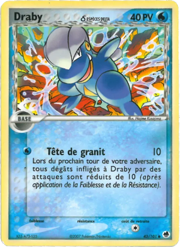 Draby δ — EX Île des Dragons 43 French Pokémon card