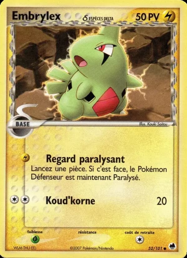 Embrylex δ — EX Île des Dragons 52 French Pokémon card