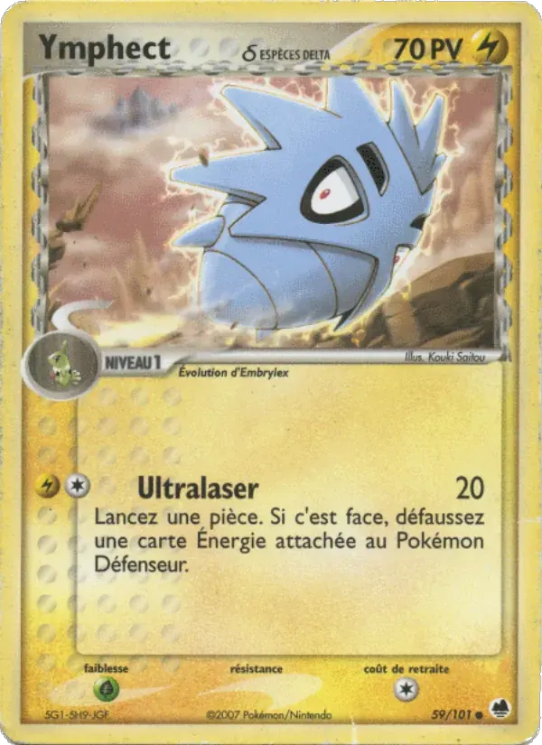 Ymphect δ — EX Île des Dragons 59 French Pokémon card