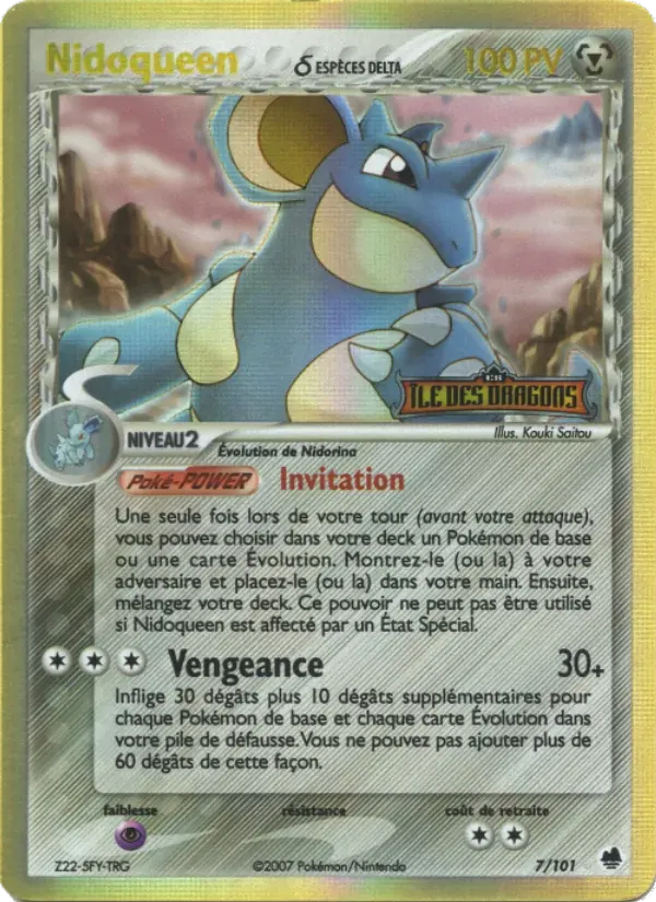Nidoqueen δ — EX Île des Dragons 7 French Pokémon card