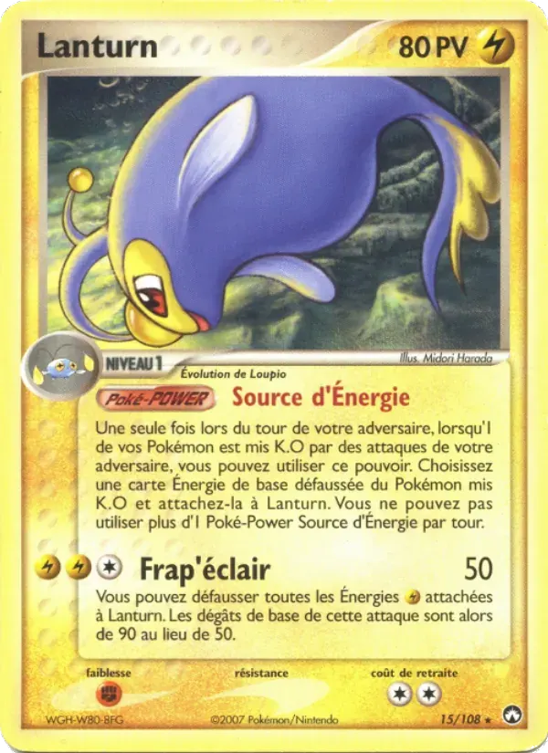 Lanturn — EX Gardiens du Pouvoir 15 French Pokémon card