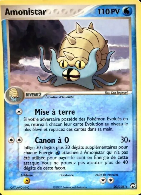 Amonistar — EX Gardiens du Pouvoir 20 French Pokémon card