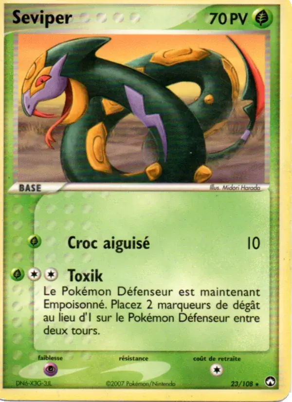 Séviper — EX Gardiens du Pouvoir 23 French Pokémon card