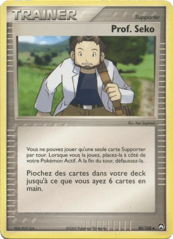 Prof. Seko — EX Gardiens du Pouvoir 80 French Pokémon card