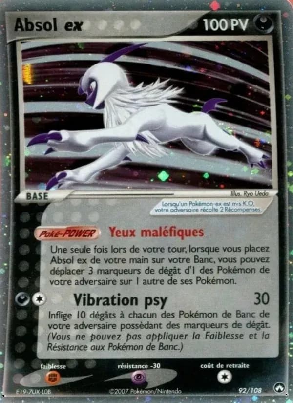 Absol ex — EX Gardiens du Pouvoir 92 French Pokémon card
