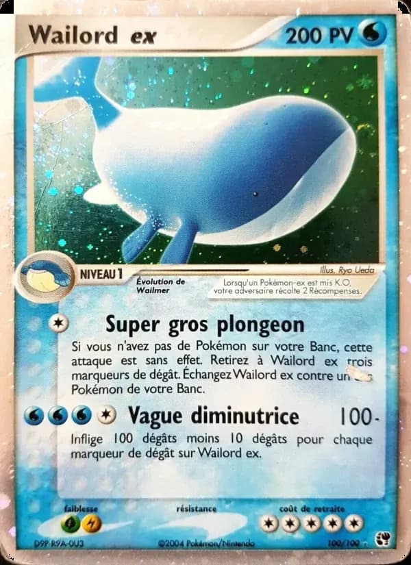 Wailord ex — EX Tempête de sable 100 French Pokémon card