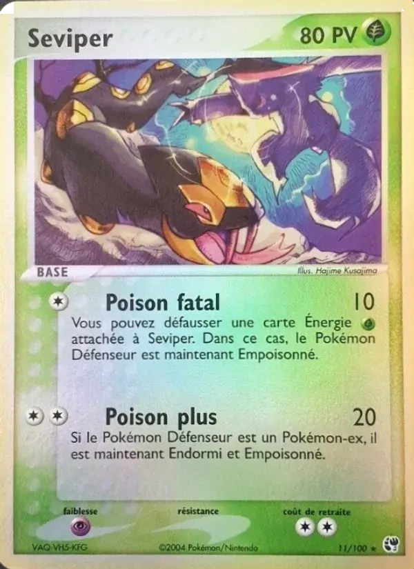 Séviper — EX Tempête de sable 11 French Pokémon card