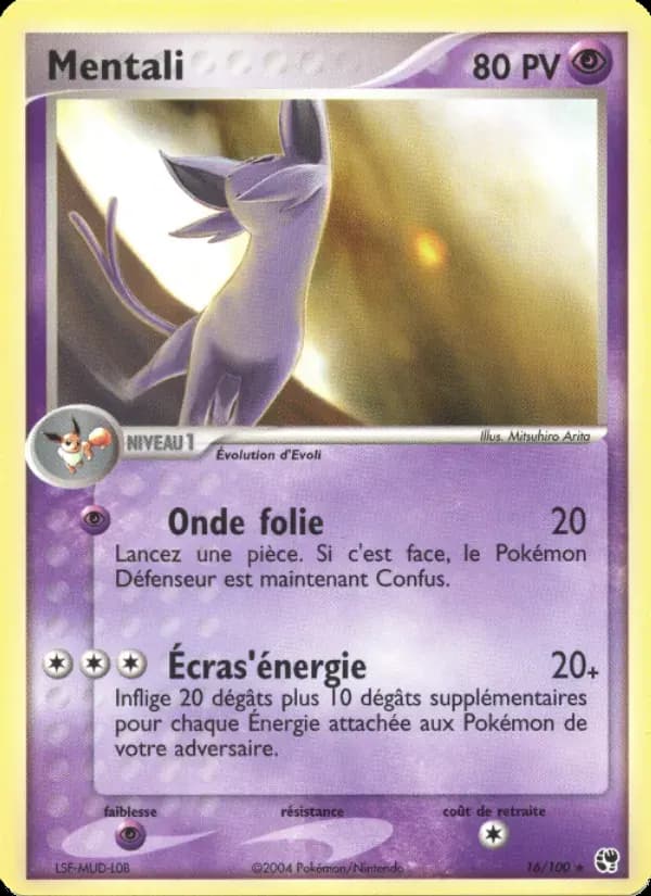 Mentali — EX Tempête de sable 16 French Pokémon card