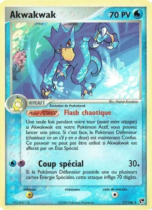 Akwakwak — EX Tempête de sable 17 French Pokémon card