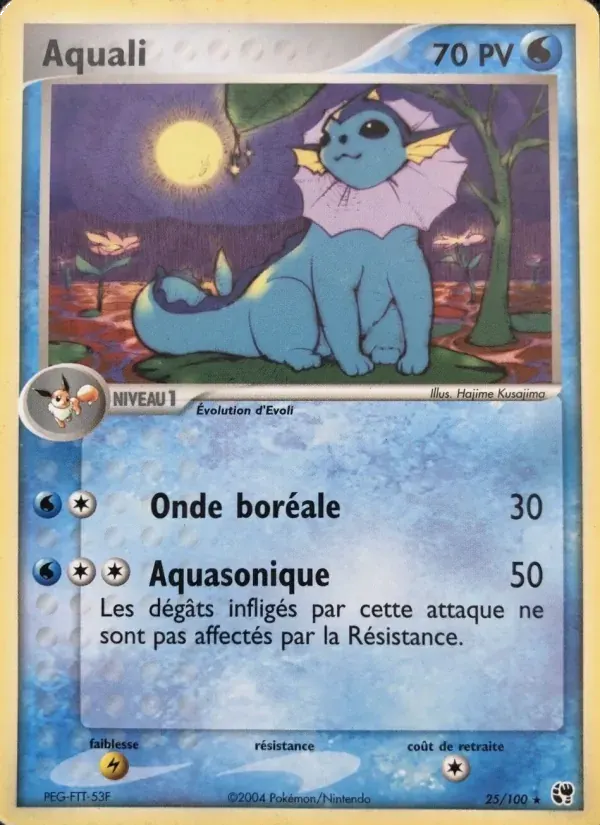 Aquali — EX Tempête de sable 25 French Pokémon card
