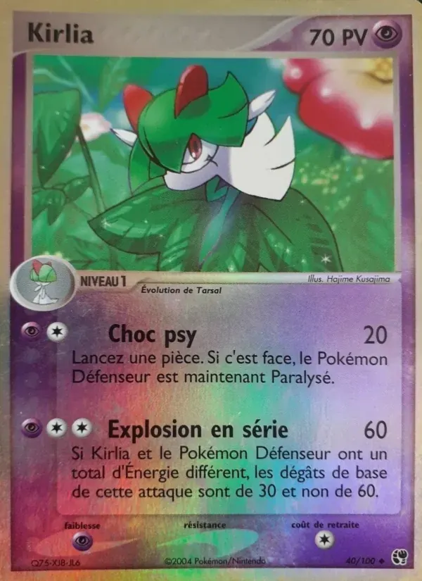 Kirlia — EX Tempête de sable 40 French Pokémon card
