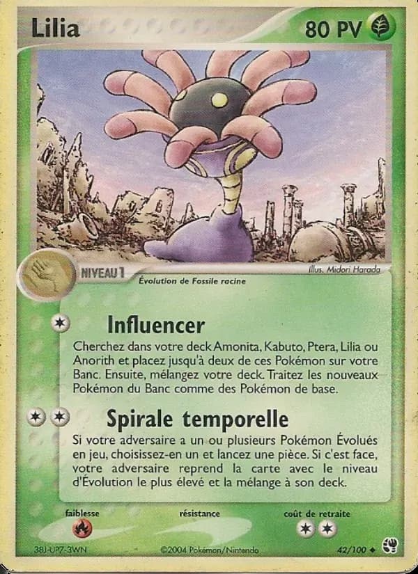 Lilia — EX Tempête de sable 42 French Pokémon card