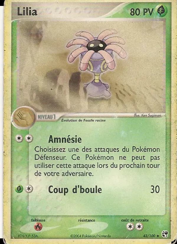 Lilia — EX Tempête de sable 43 French Pokémon card
