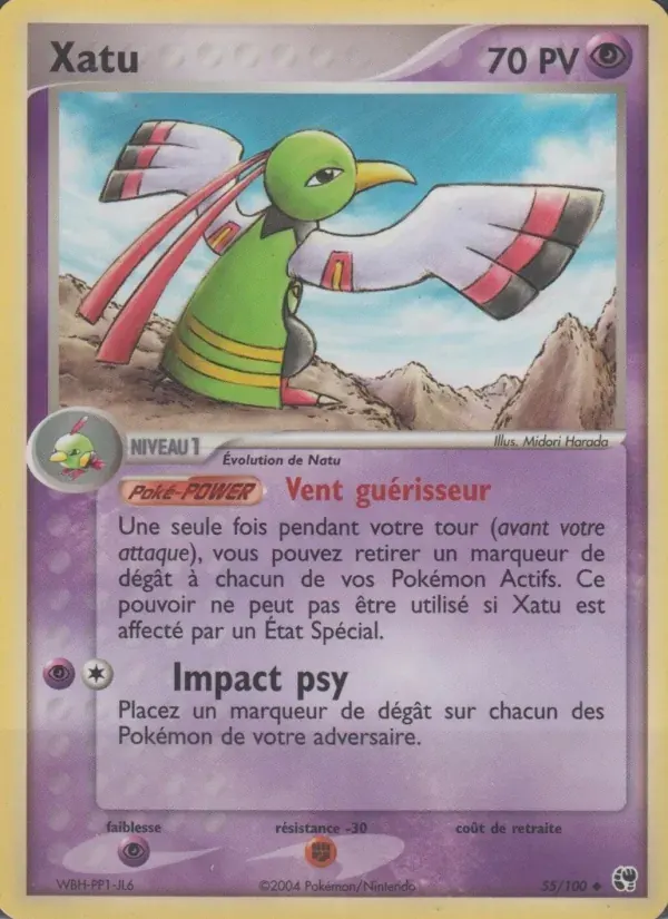 Xatu — EX Tempête de sable 55 French Pokémon card