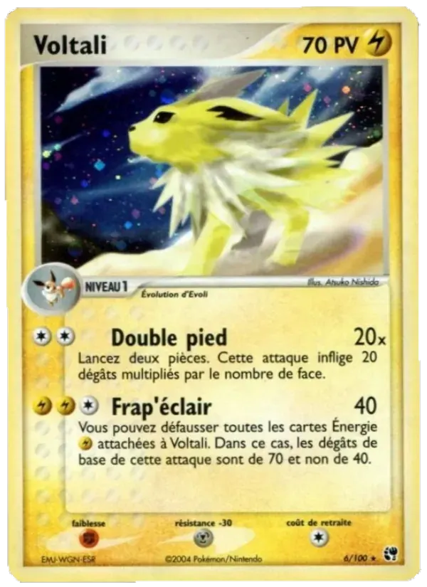 Voltali — EX Tempête de sable 6 French Pokémon card