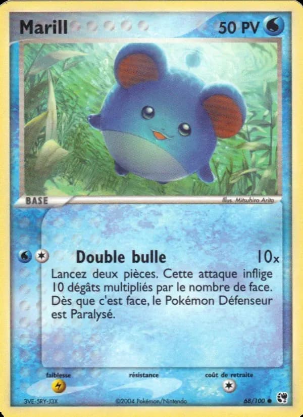 Marill — EX Tempête de sable 68 French Pokémon card