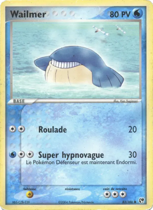 Wailmer — EX Tempête de sable 83 French Pokémon card