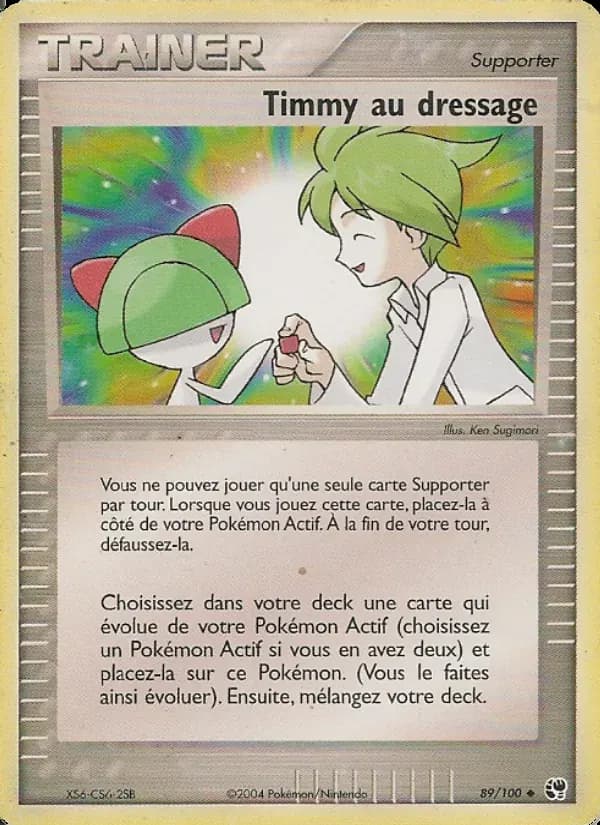 Timmy au dressage — EX Tempête de sable 89 French Pokémon card