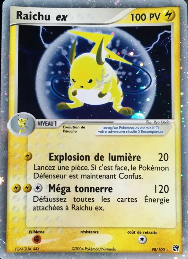 Raichu ex — EX Tempête de sable 98 French Pokémon card