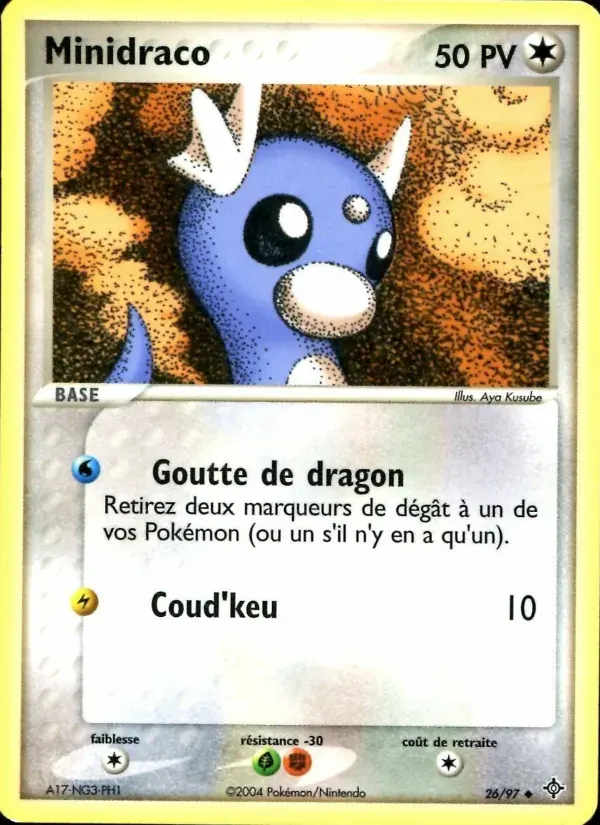 Minidraco — EX Dragon 26 French Pokémon card