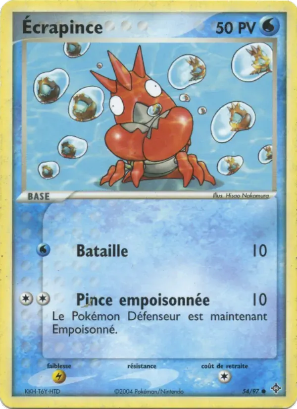 Écrapince — EX Dragon 54 French Pokémon card