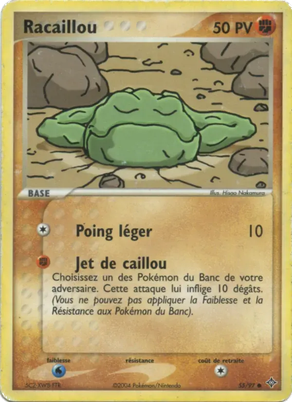 Racaillou — EX Dragon 55 French Pokémon card