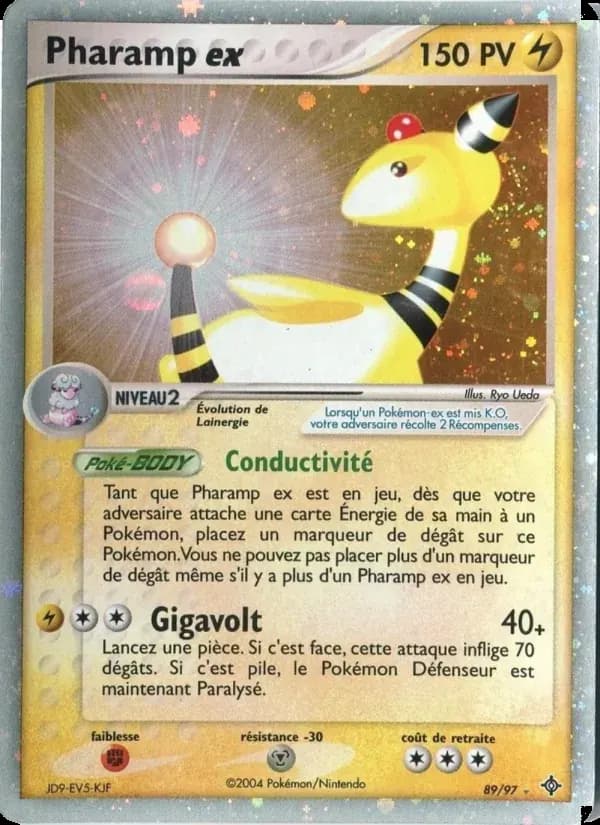 Pharamp ex — EX Dragon 89 French Pokémon card