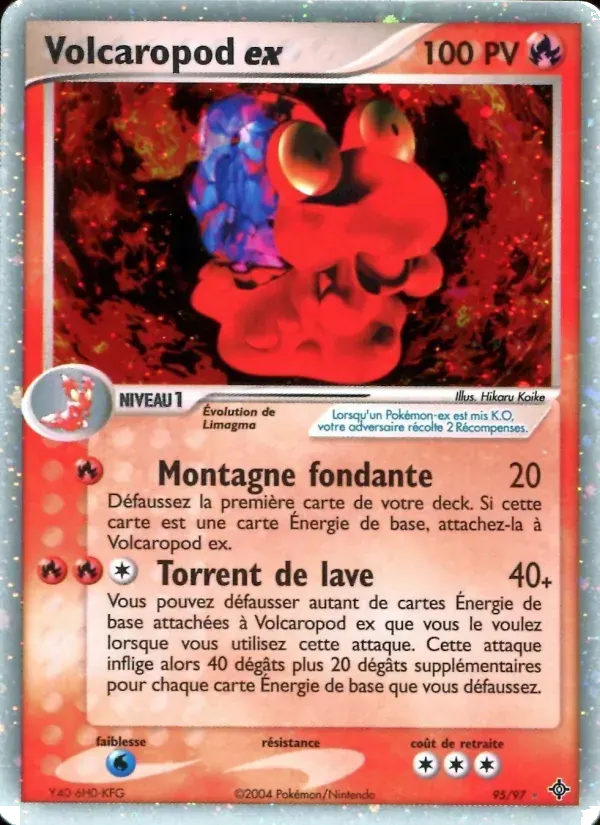 Volcaropod ex — EX Dragon 95 French Pokémon card