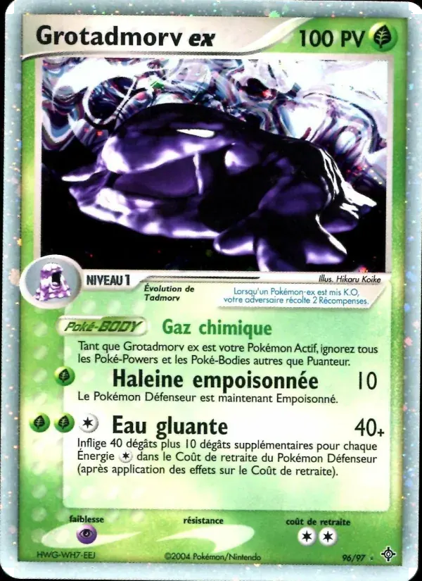 Grotadmorv ex — EX Dragon 96 French Pokémon card