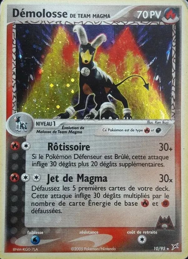 Démolosse de Team Magma — EX Team Magma vs Team Aqua 10 French Pokémon card