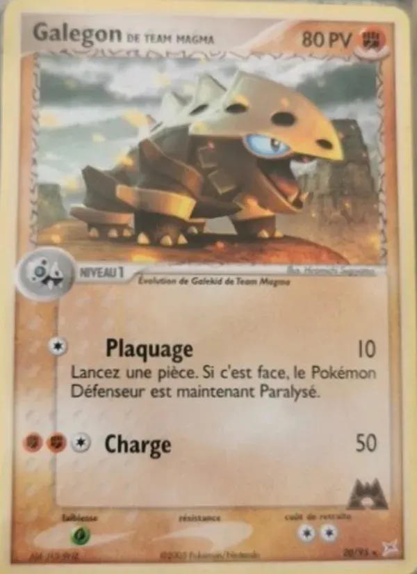 Galegon de Team Magma — EX Team Magma vs Team Aqua 20 French Pokémon card