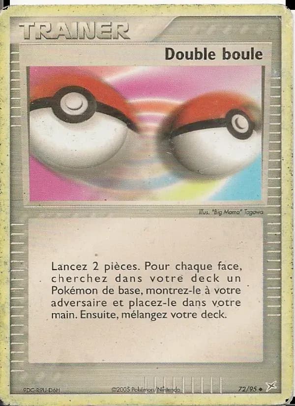 Double boule — EX Team Magma vs Team Aqua 72 French Pokémon card