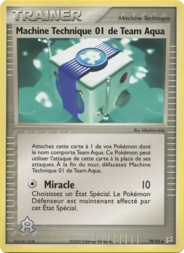 Machine Technique 01 de Team Aqua — EX Team Magma vs Team Aqua 79 French Pokémon card
