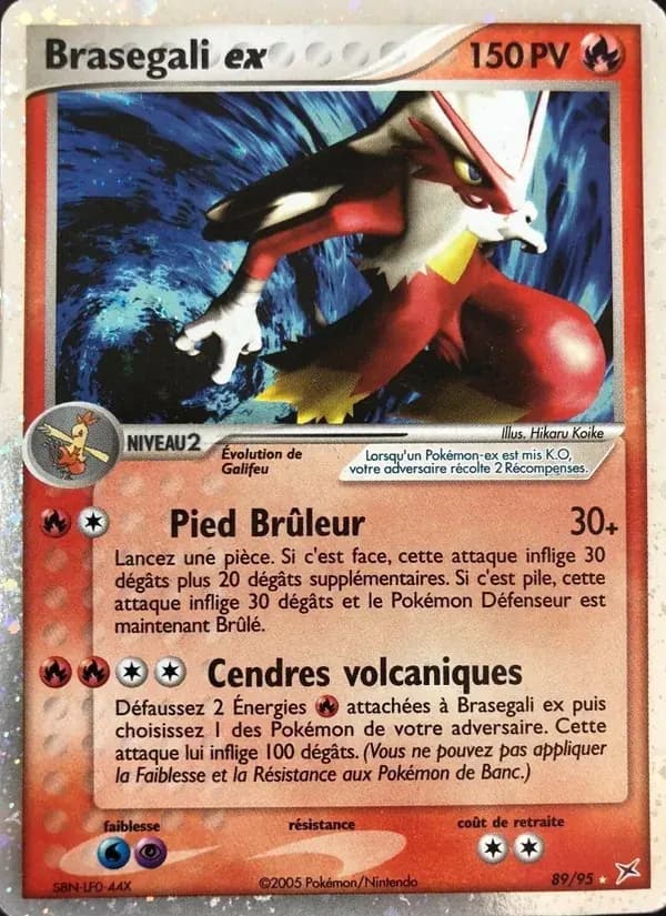 Brasegali ex — EX Team Magma vs Team Aqua 89 French Pokémon card