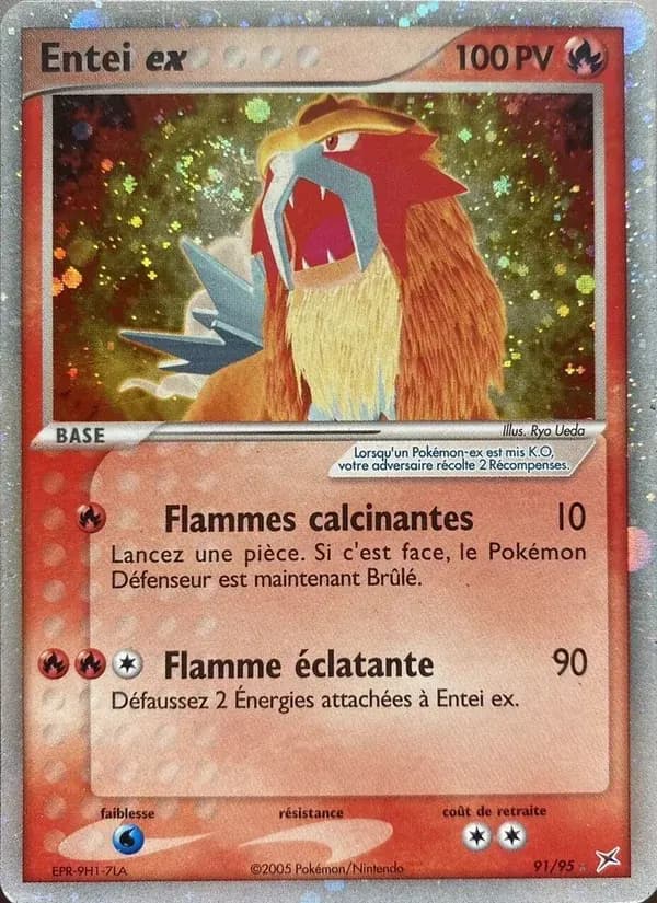 Entei ex — EX Team Magma vs Team Aqua 91 French Pokémon card